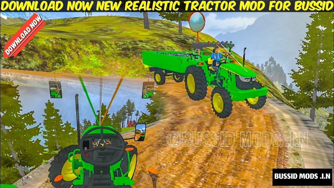Download Now New Realistic John Deere Tractor Mod For Bussid || Bussid Mods .I.N