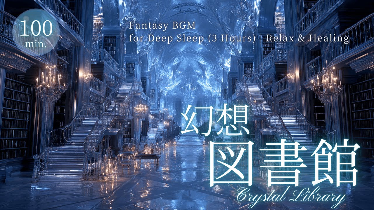 【心を穏やかにするピアノBGM】クリスタルの幻想図書館｜Crystal Library – Ambient Fantasy