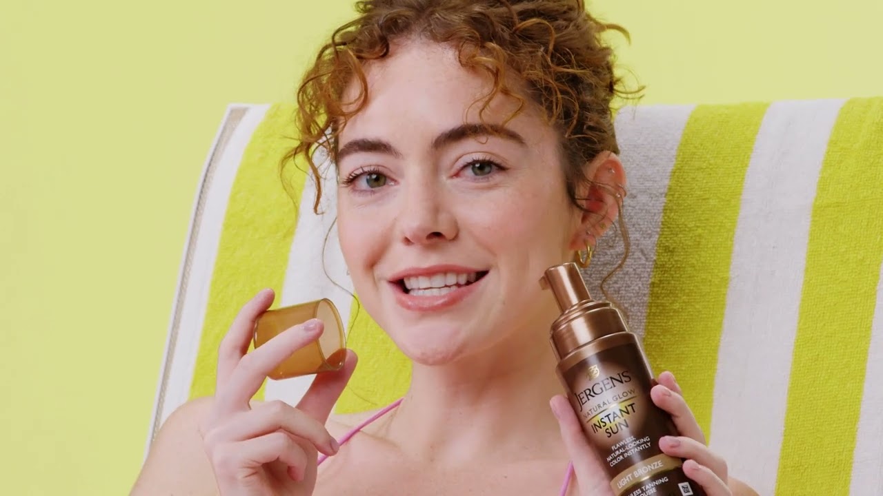60-Second Tan, Natural Looking Color | Jergens Natural Glow Instant Sun Body Mousse