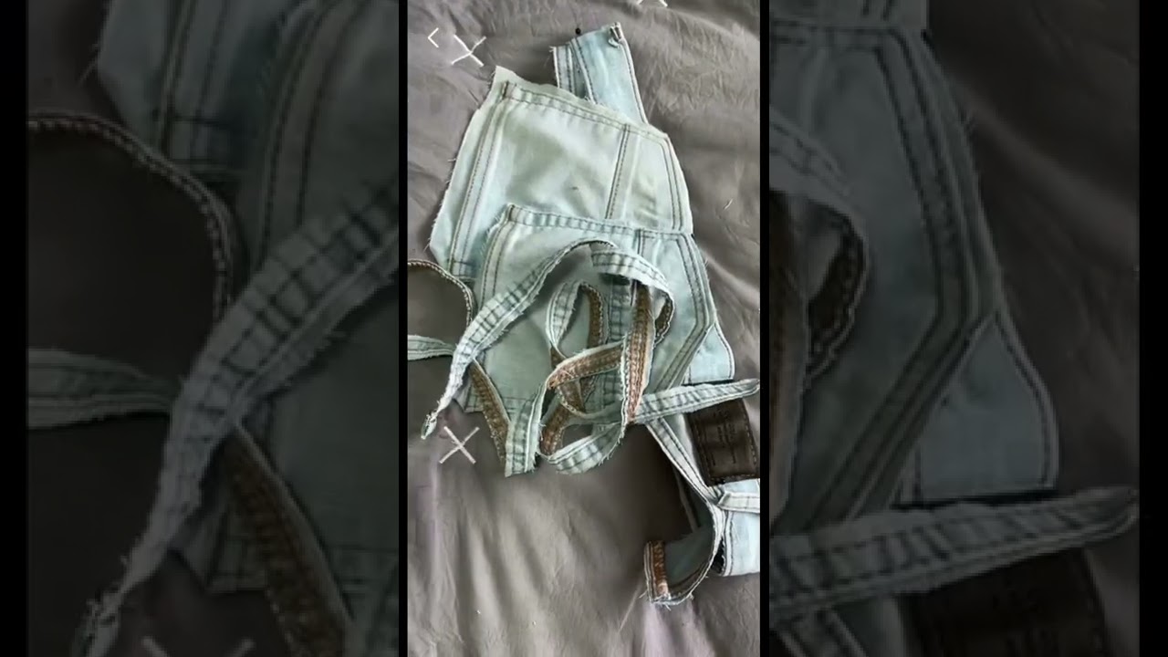 Transforma tus jeans viejos en un top 🔥