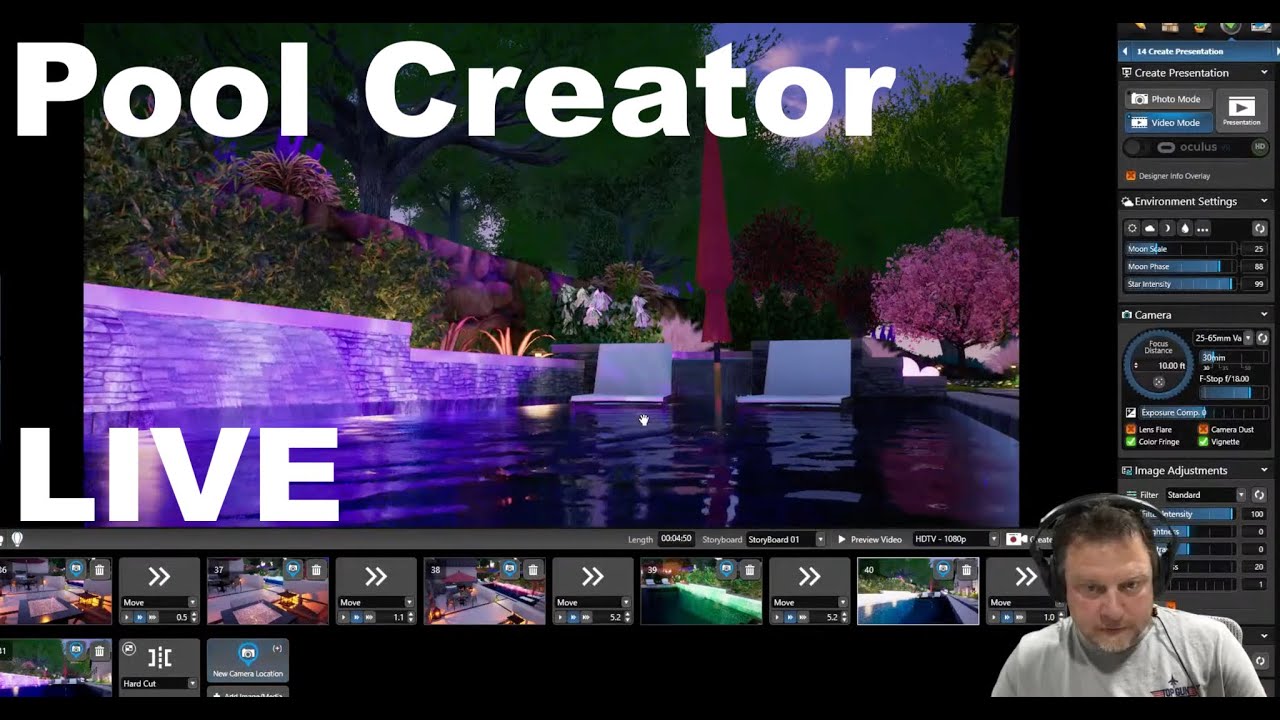 Goldsand Pt 1 - Pool Studio Live VIP 3D Q&A - Backyard Swimming Pool Design Ideas & Tutorial