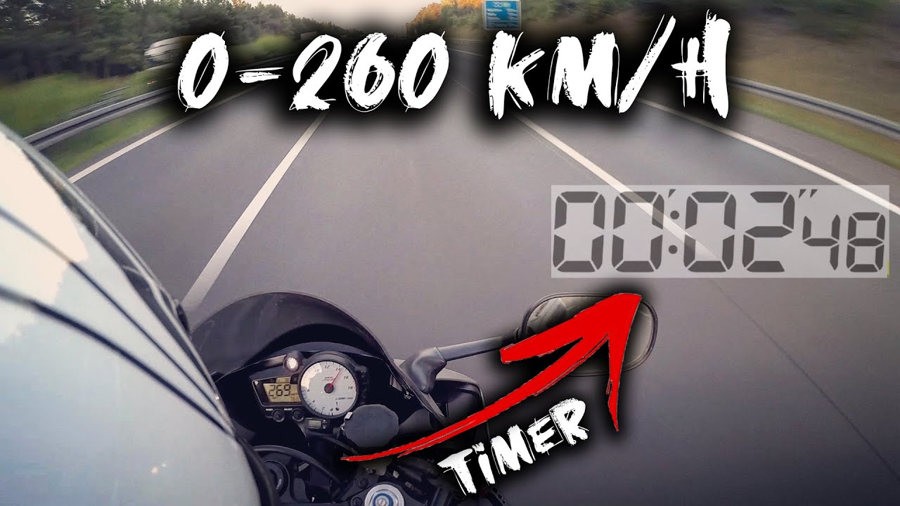 Yamaha R6  0-260 Km/h - ACCELERATION | Knallgas
