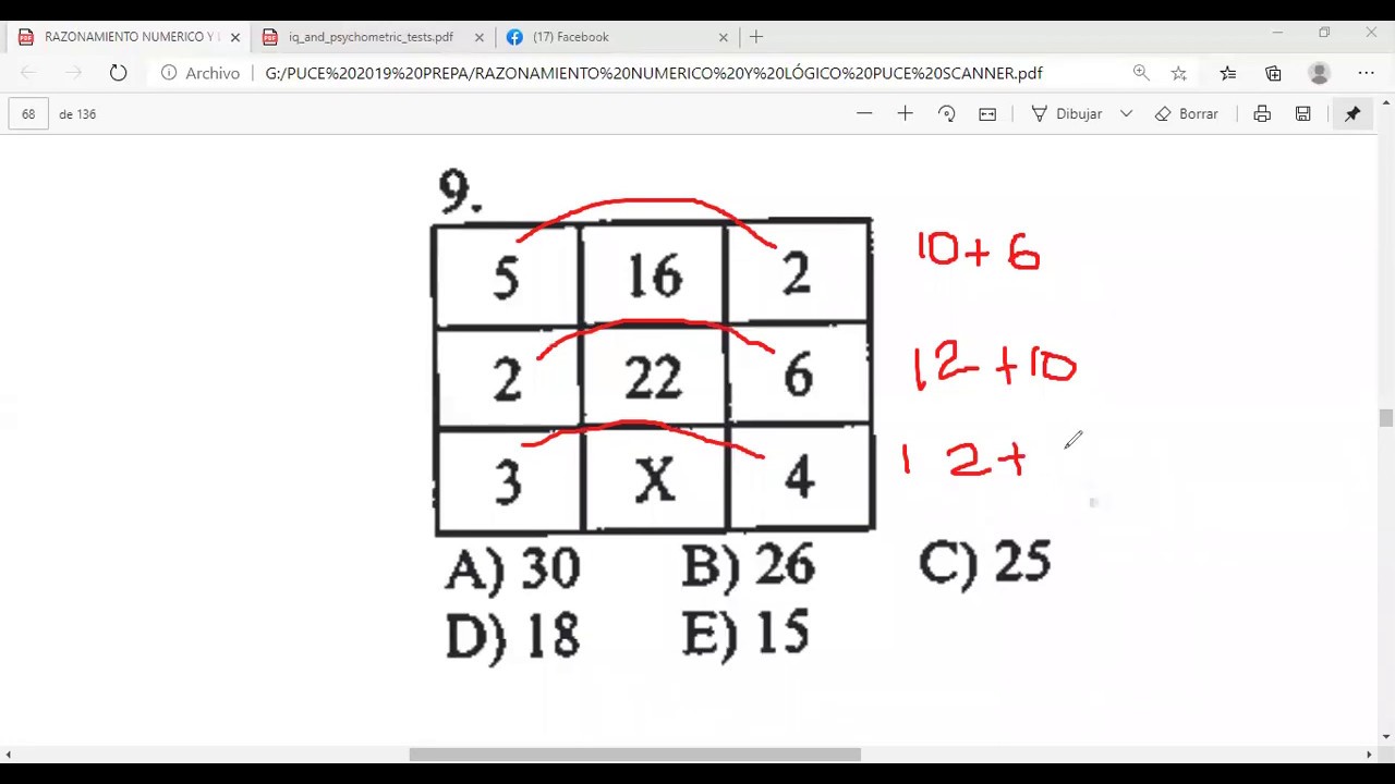 MATRICES Y SERIES PARA EXAMEN DE LA UNIVERSIDAD