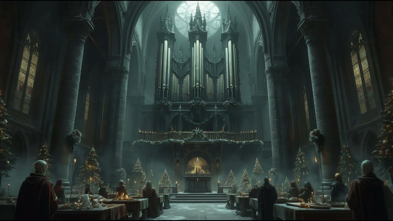 Gothic Pipe Organ Christmas Ambience in Lord Soth's Shadowed Hall