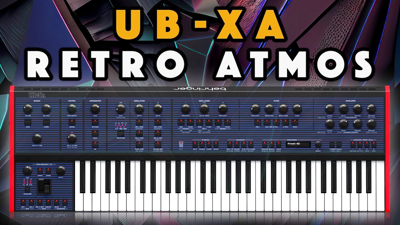 Behringer UB-Xa: 64 Vintage Atmospheric Presets. Sound Demo
