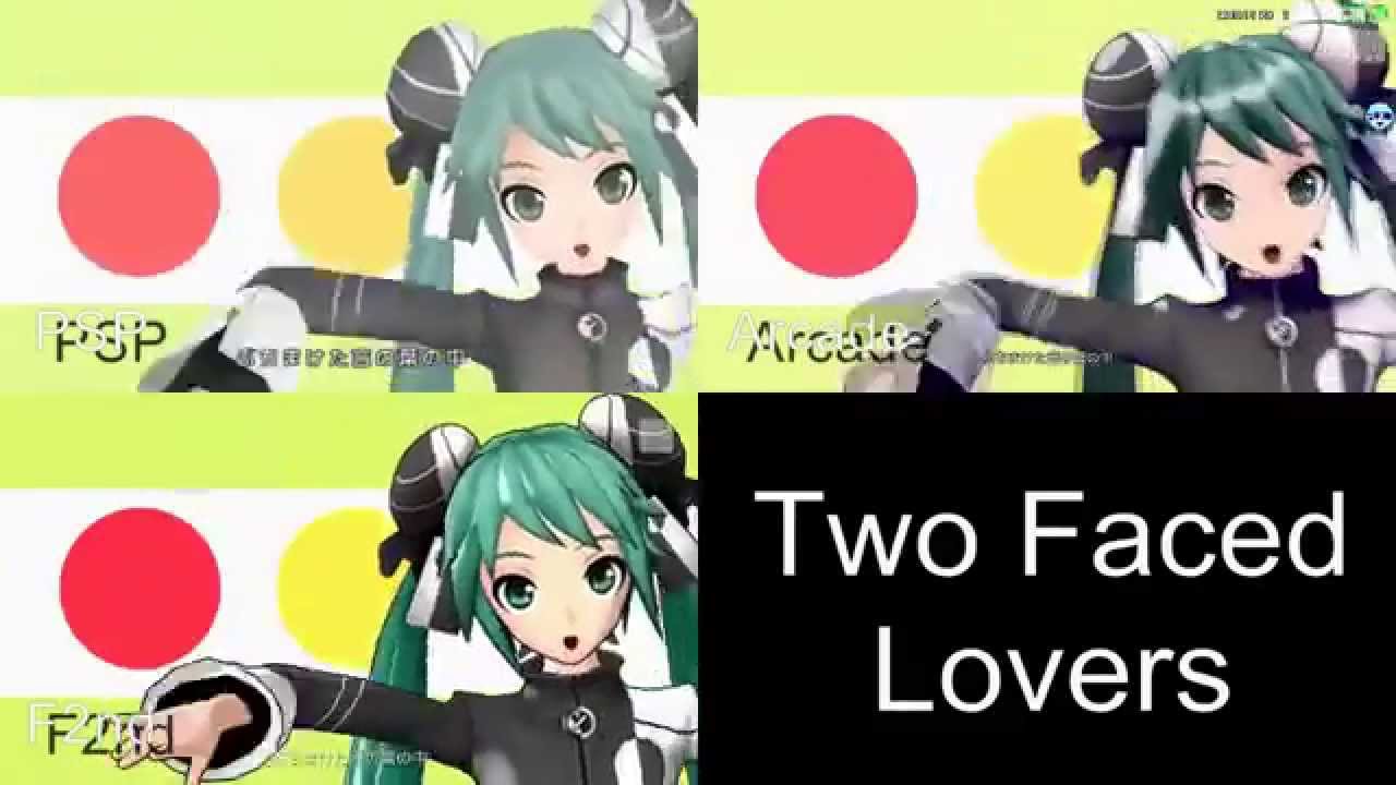 Two Faced Lovers Project Diva F2nd PV Comparison