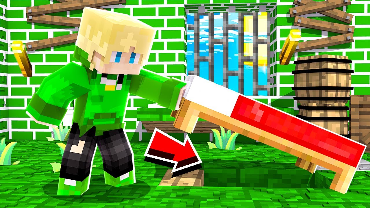 Ik ONTSNAPTE Uit Een GROENE Gevangenis! (Minecraft)
