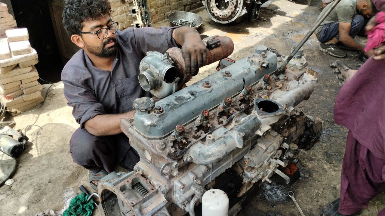 DisAssembly of a Used Daewoo DB58 Diesel Engine Overhauling