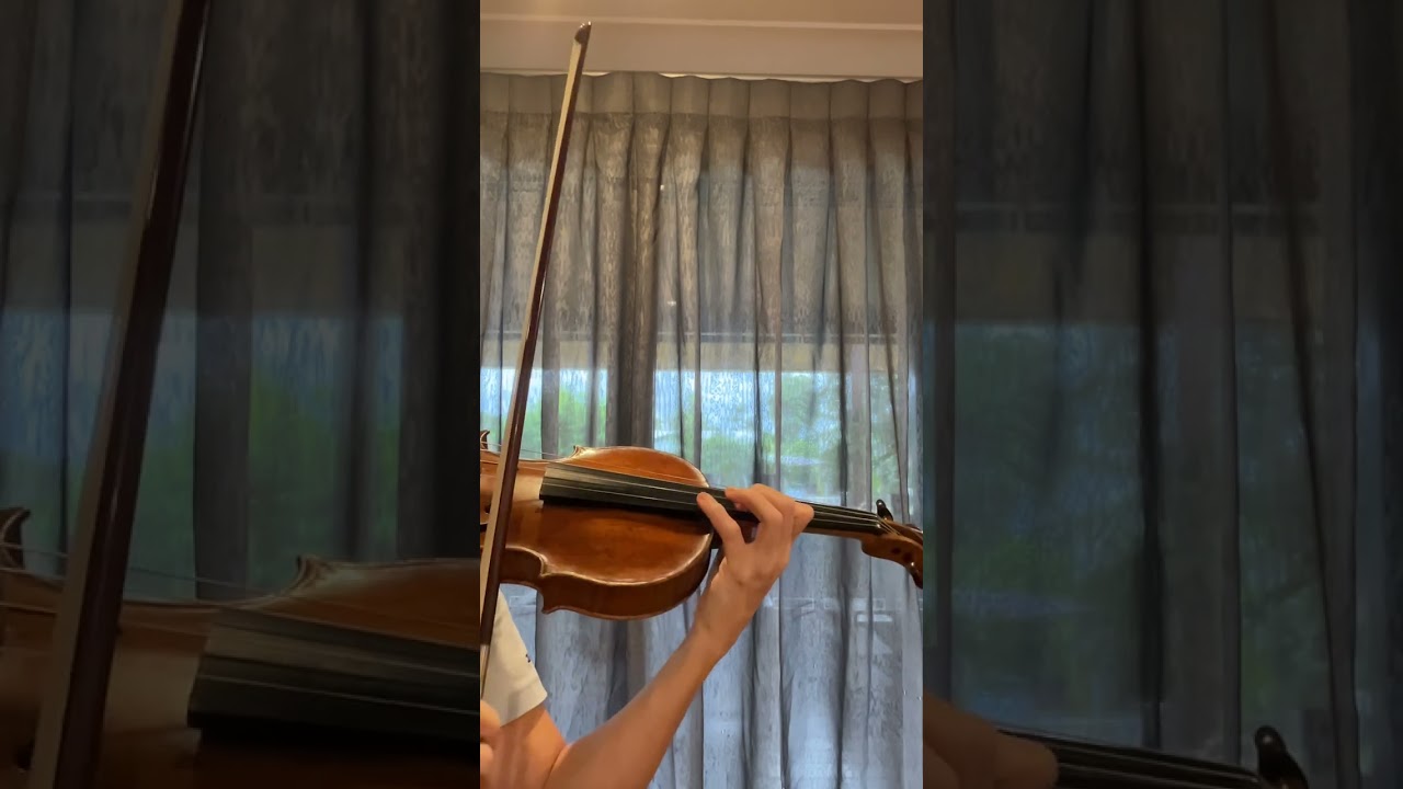 Violin scale E flat Major in 4th position