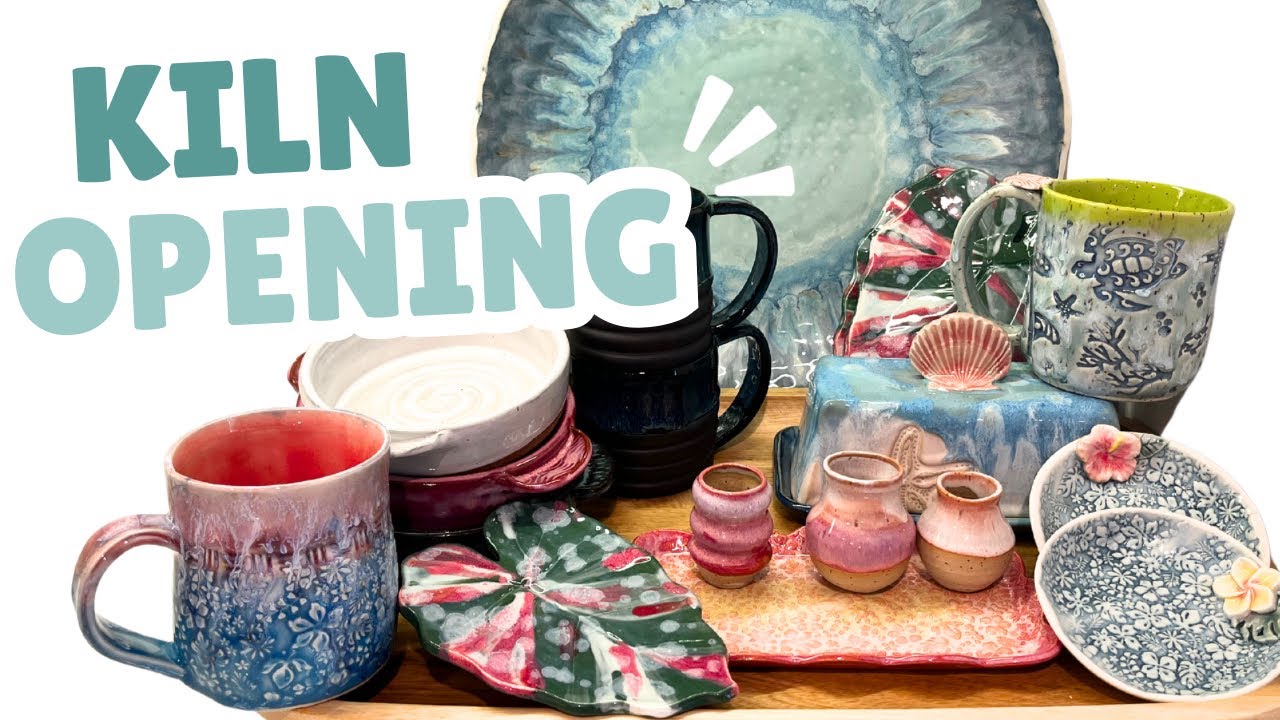 Market prep KILN OPENING! Tropical Glaze combinations!