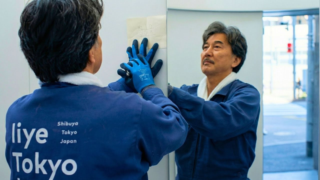 Man who washes toilets daily finds a sheet of paper and realizes someone is waiting for his move