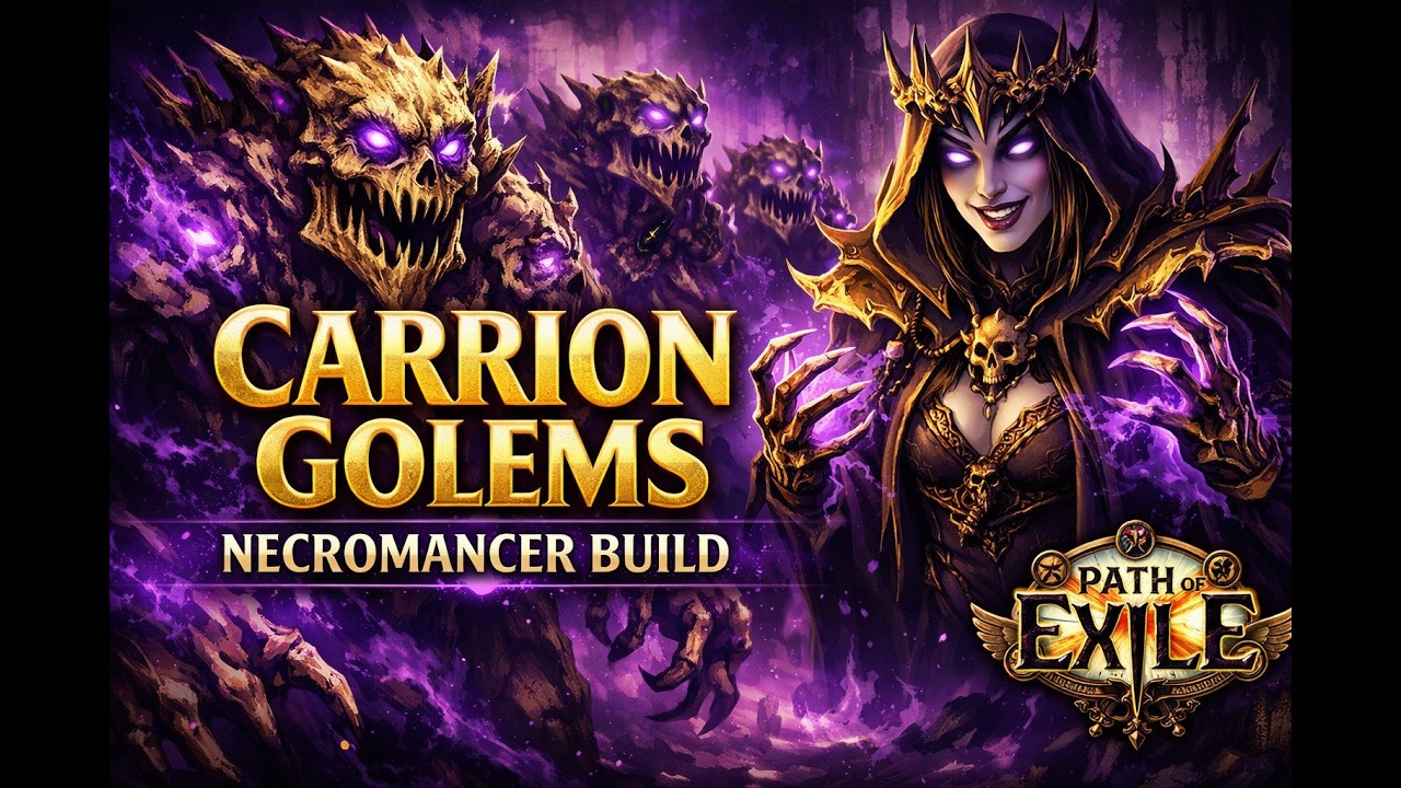 [PoE 3.28] Necromancer Lightning Carrion Golems, 180m DPS, 90% Resistances