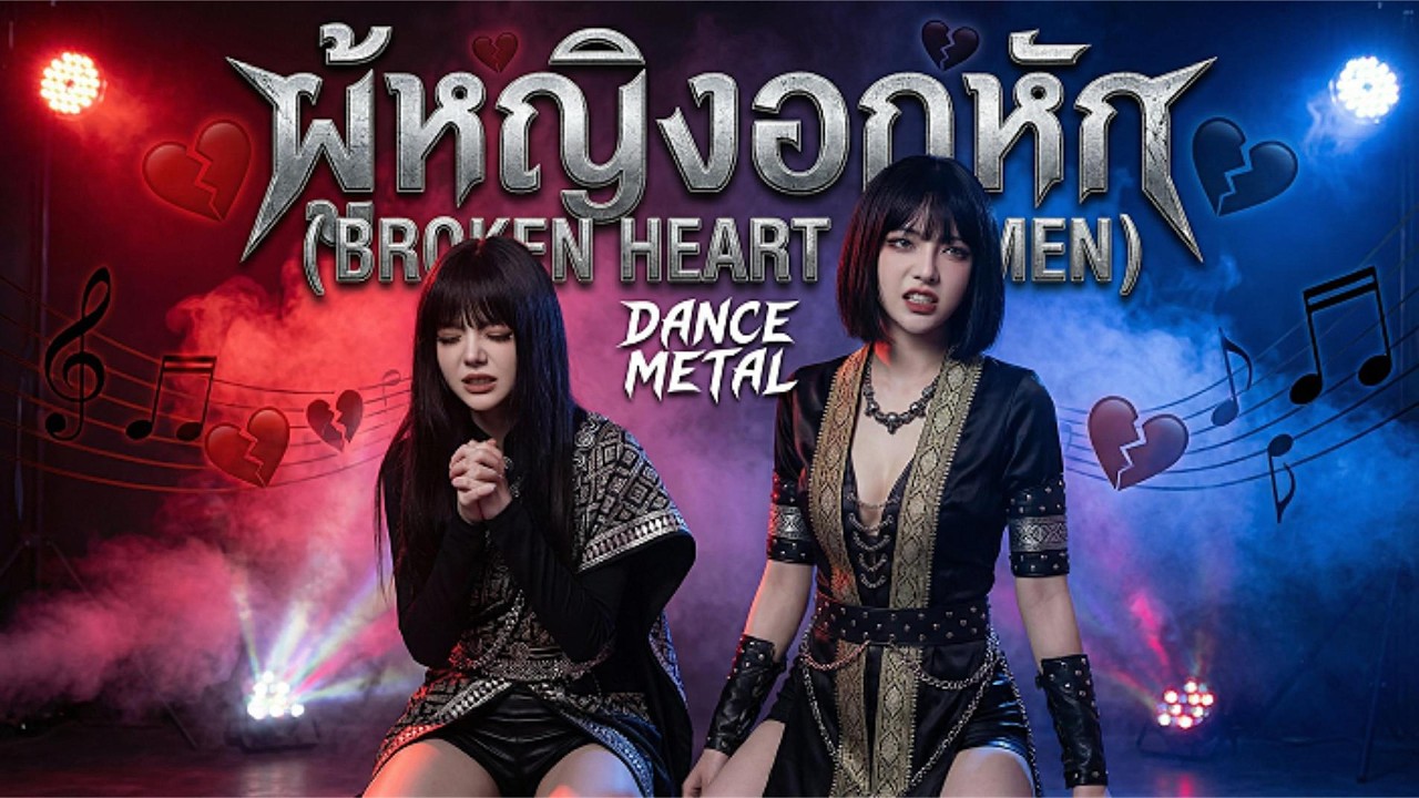 【AI TWIN A & B】ผู้หญิงอกหัก | อัญมณี | Metal Dance Remix | Sexy Horror Vibes