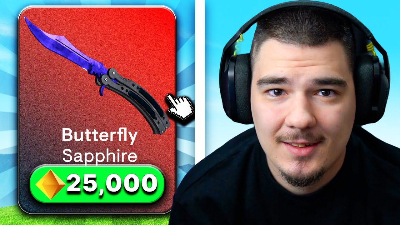 ДОКАТО НЕ СПЕЧЕЛЯ BUTTERFLY НОЖ SAPPHIRE НЕ СПИРАМ
