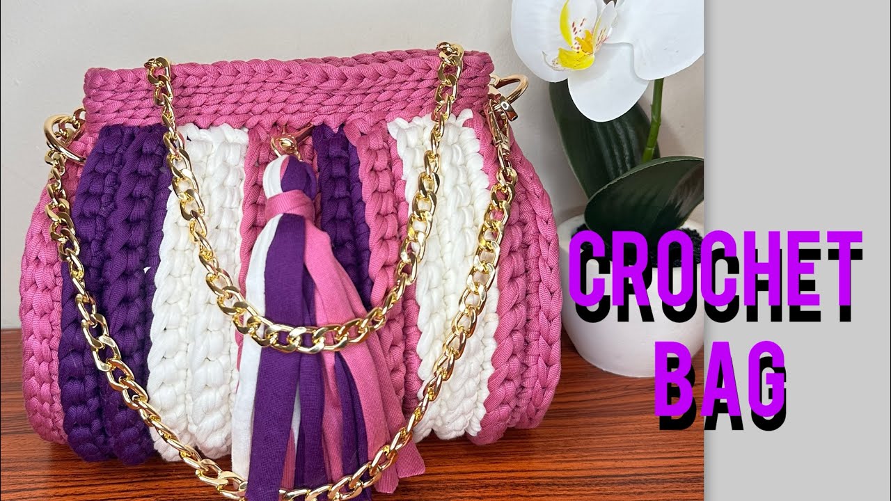 Crochet 🧶 bag with multiple colours 