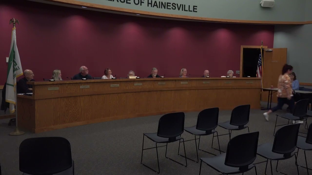 Village of Hainesville Board Meeting September 27th, 2022 Part 1
