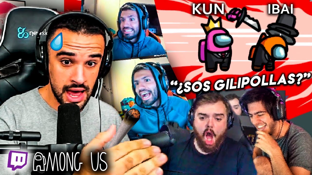 LMDSHOW en la MEJOR PARTIDA de AMONG US? | ibai, kun ag&uuml;ero, elmillor , knekro...