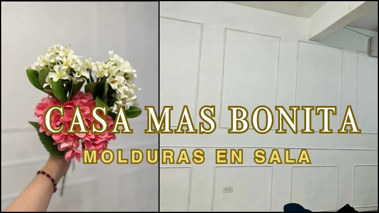 Cambios bonitos //MOLDURAS nuevas primera parte🤍✨ 💐 #casainfonavit  #molduras #hogar  