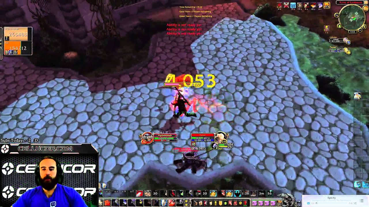 Warlords of Draenor (Beta): Level 100 Arms Warrior PvP - Testing New D-Stance