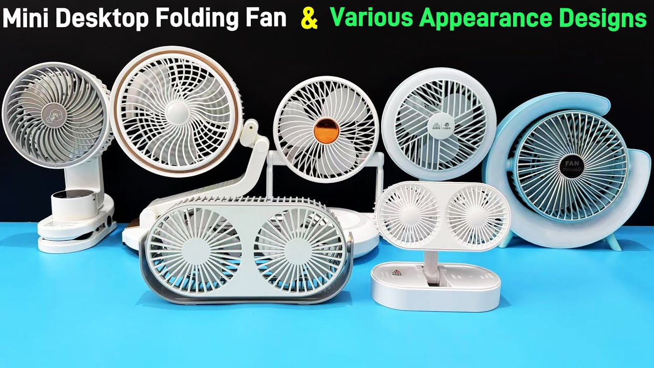 Mini Desktop Folding Fan - Various Appearance Design Cool summer | Unboxing And Review