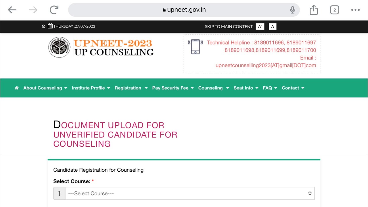 UP NEET Document Verification Failed??🩺😭 #shorts #neet #upneet #neetcounselling