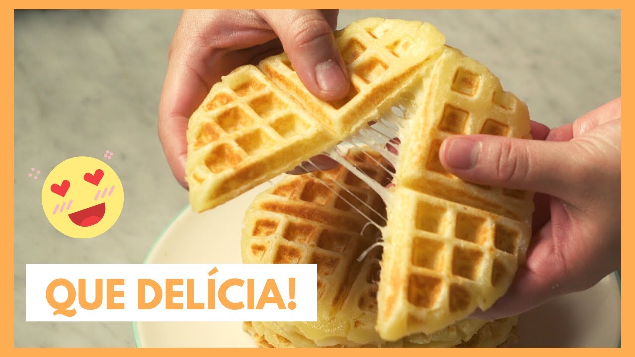 Receitas na máquina de waffle: pão de queijo, cachorro quente e mais l VIX Yum Brasil