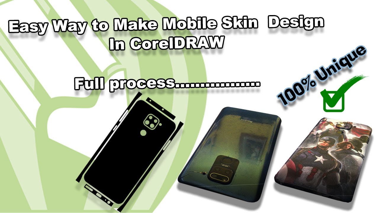 How to make Mobile skin sticker design in coreldraw | Coreldraw मा मोबाइल skin स्टिकर  कसरी बनाउने