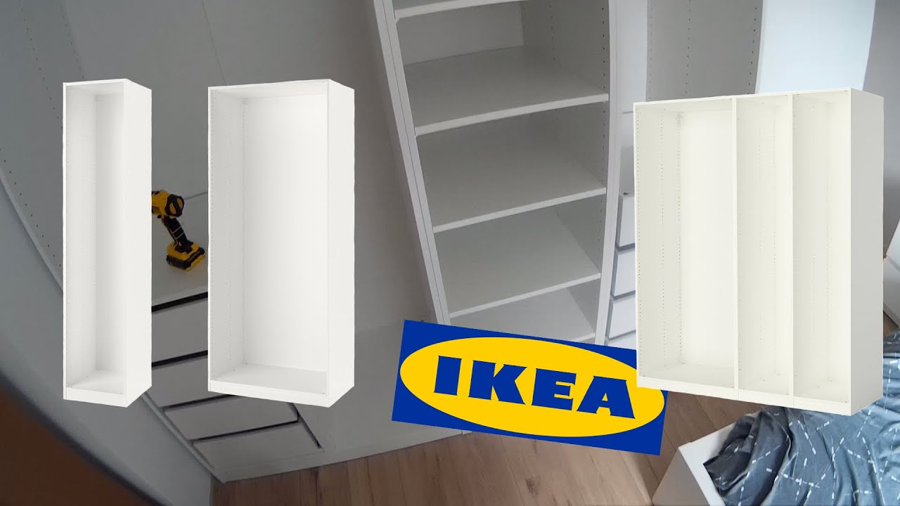 IKEA PAX assembling wardrobe box furniture - montage caisson