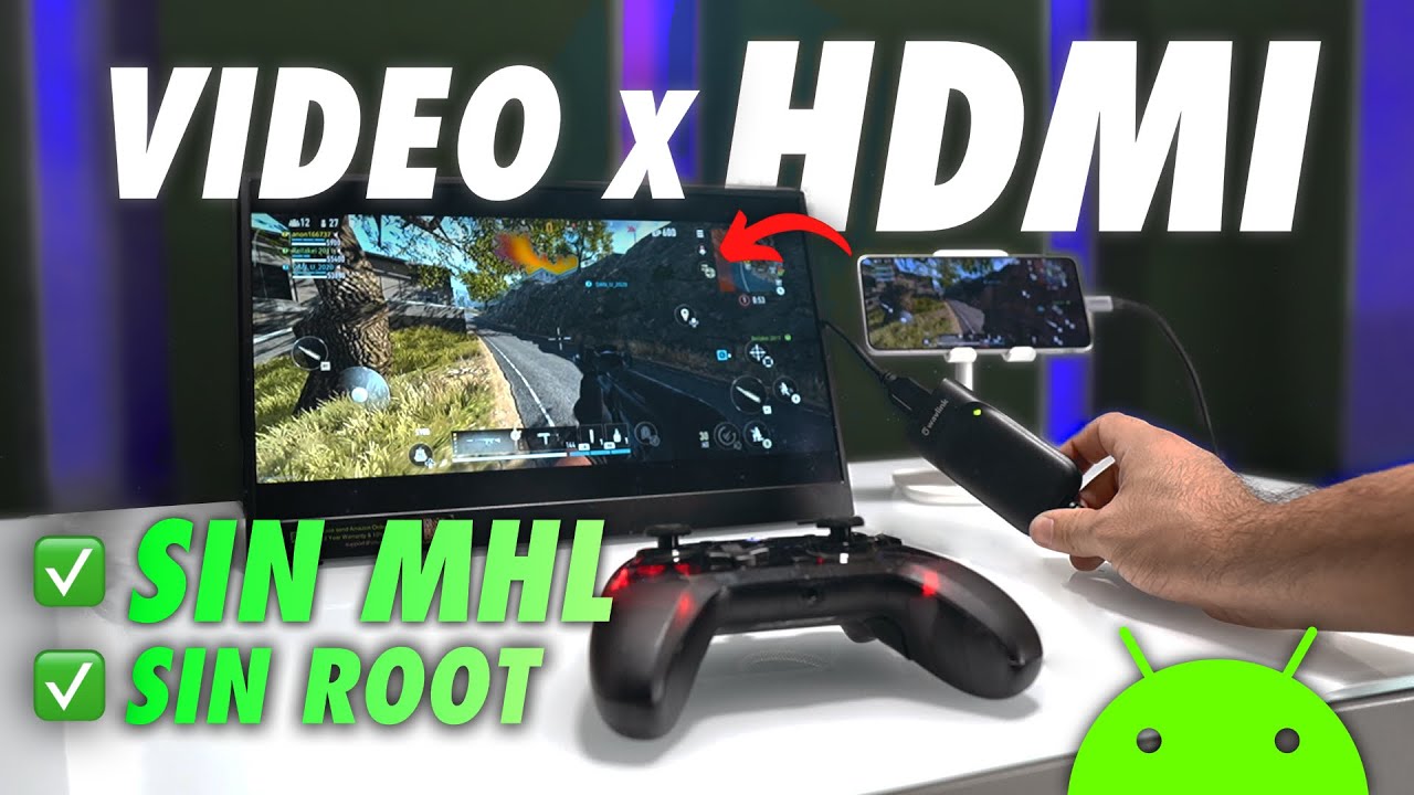 Conecta CUALQUIER Android a una PANTALLA por  HDMI SIN LAG 2024 (SIN MHL NI ROOT)