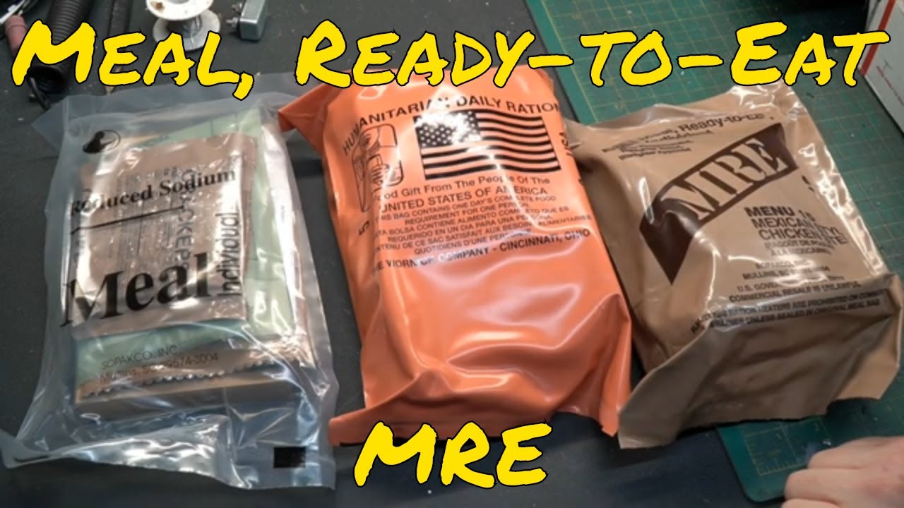 MRE Review & Comparison, Humanitarian (HDR), Civilian (Sopakco) and Military (MRE) Meal Ready to Eat