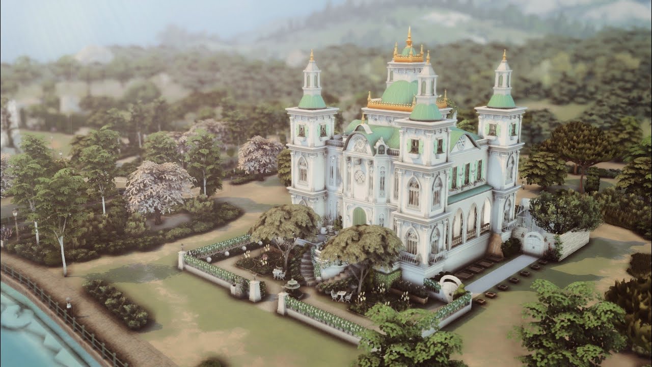 Ukrainian Mansion | The Sims 4 Speed Build No CC | Converted Church