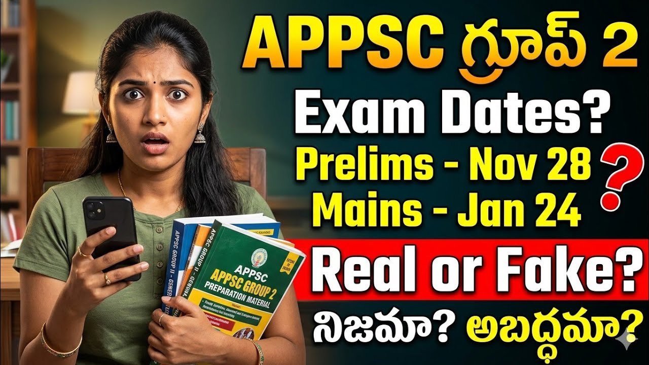 Appsc Group 2 Exam dates Real or Fake ? Prelims & Mains పరీక్ష తేదీలు Nov 28 & Jan 24 ? #appscgroup2