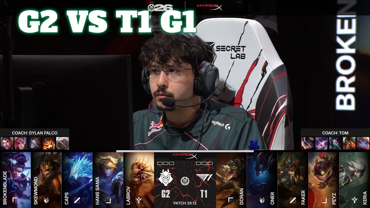 G2 vs T1 Game 1 | Mid-Season Invitational 2026 Losers' Round 2 | G2 Esports vs T1 G1