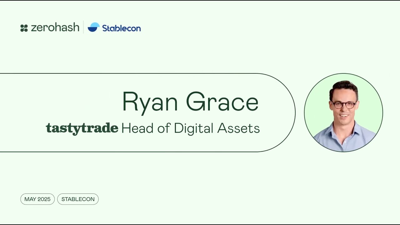 2025 Stablecon Innovation Showcase - Ryan Grace from tastytrade