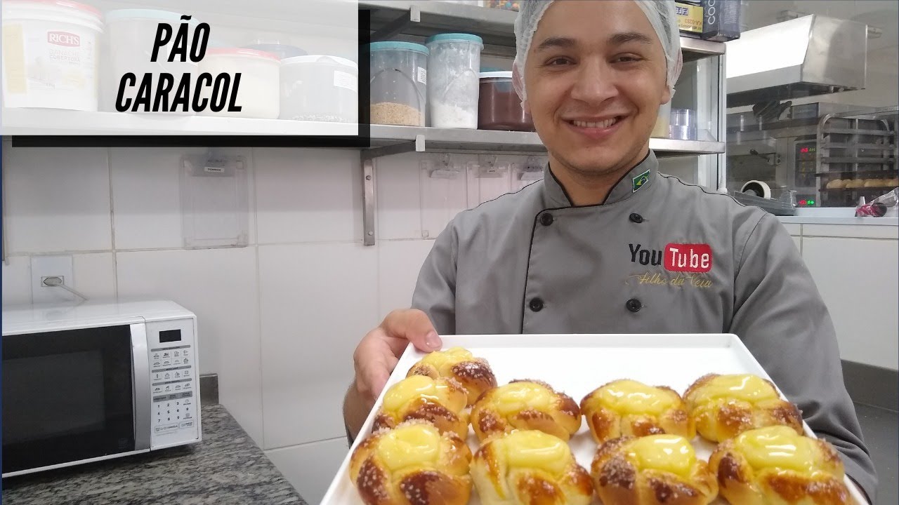 Receita do Pão Doce Caracol | Chef Marcos Aurélio