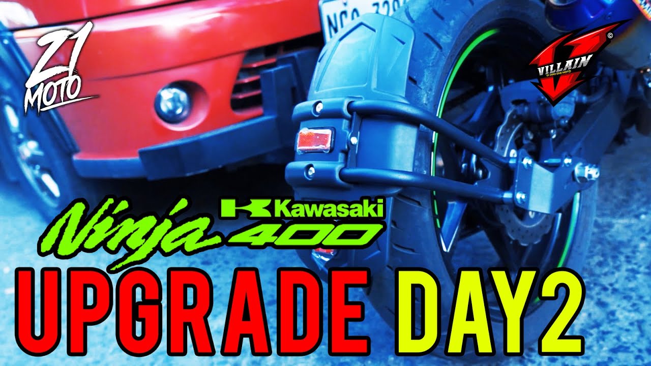 DAY 2 - NINJA 400 UPGRADE | Zero One Moto