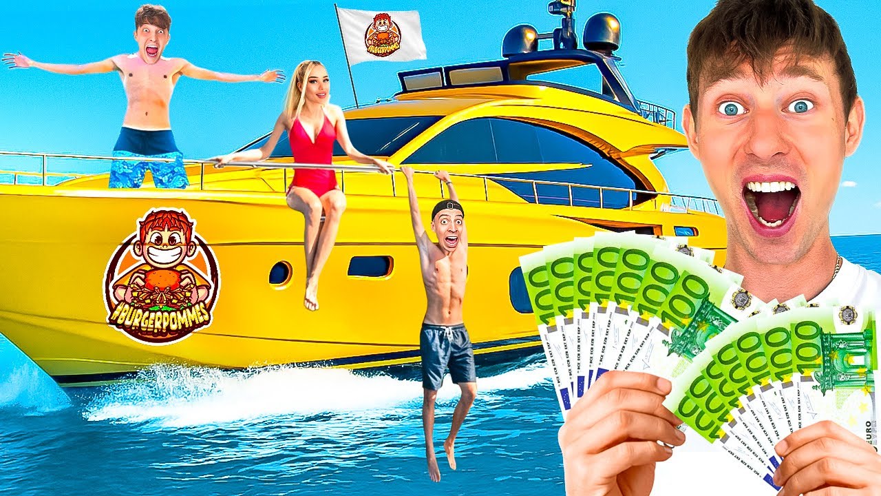 10.000€ wer als letztes das BURGERPOMMES BOOT VERLÄSST!😱(eskaliert)
