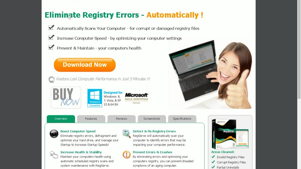 Registry Cleaner Regserve