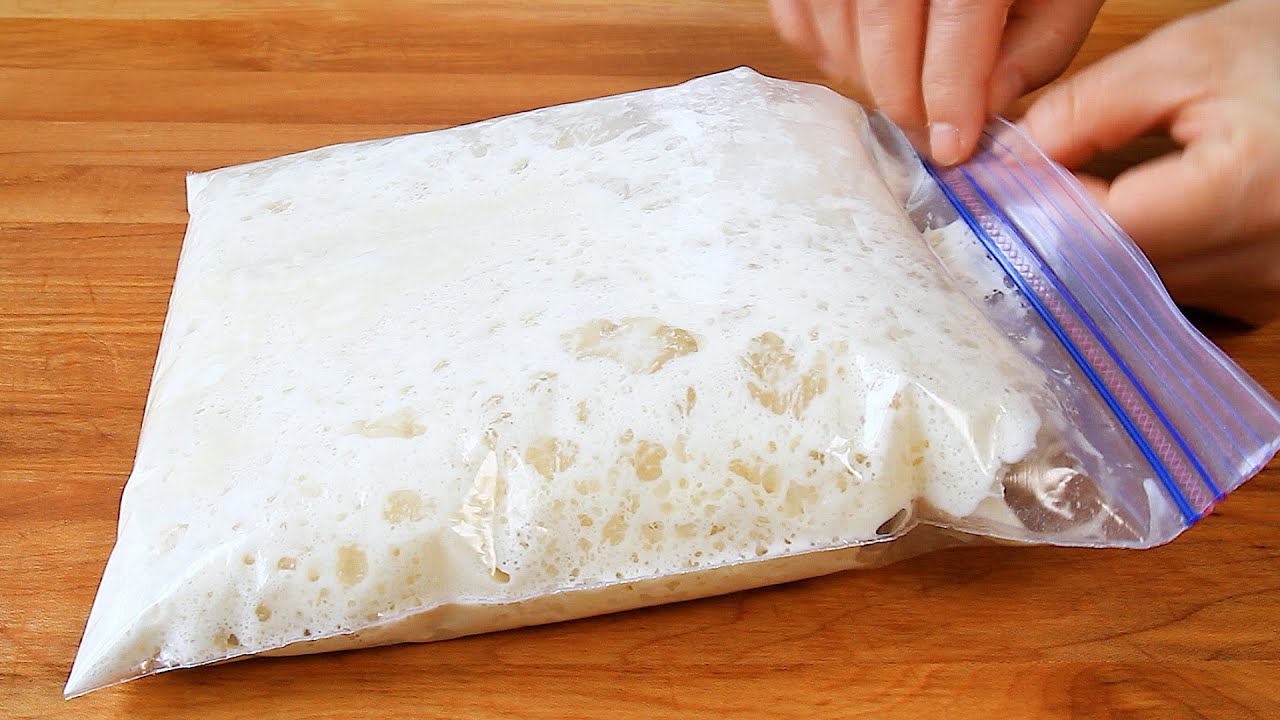Невероятный! Насыпьте муку и воду в пакет и мгновенно превратитесь в вкусную еду😋