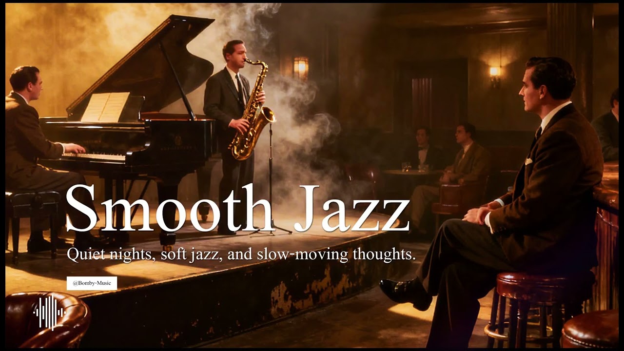 Quiet nights, soft jazz, and slow-moving thoughts. กลางคืนเงียบ ๆ กับแจ๊ซเบา ๆ และความคิดที่ไหลช้า ๆ
