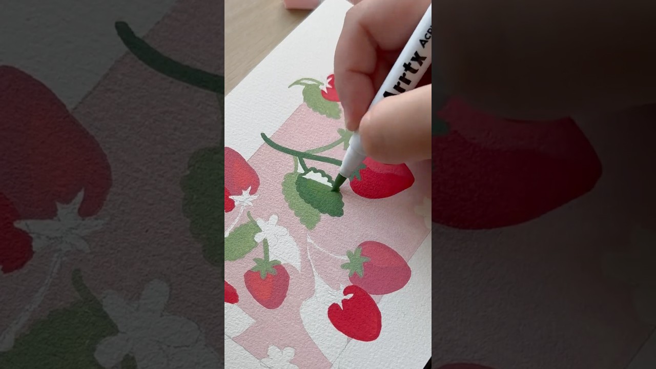 Using acrylic markers for the first time! Swatches & sketchbook ✨