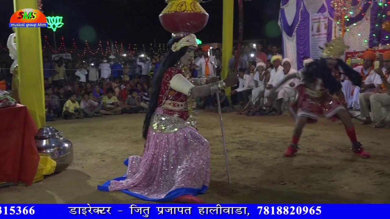 चामुण्डा माँ भेरूजी का ऐसा रूप सिर पर सात मटके का डांस Rajasthani Garba HALIWADA LIVE GARBA 2020
