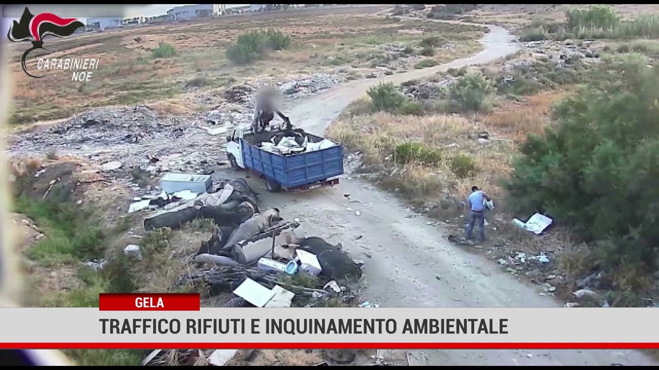 GELA. Traffico rifiuti e inquinamento ambientale