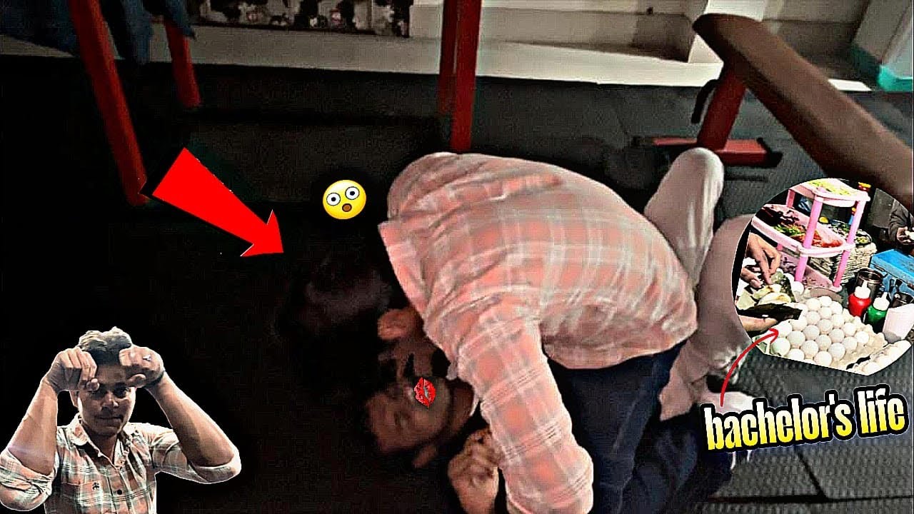 Yeh kiss 💋 karte Hue dhar liya 😱|| Gym bakchodi 🤣|| bachelor life 💪|#dailyvlog #bachelor #comdey 