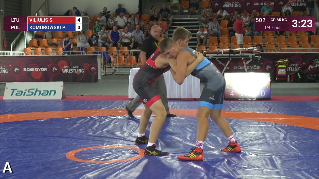 1/4 GR - 85 kg: S. VILIULIS (LTU) v. P. KOMOROWSKI (POL)