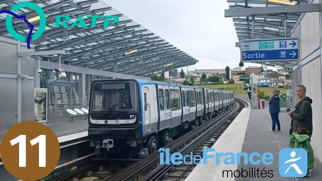 [RATP]Les 6 nouvelles stations de la ligne 11 du métro parisien 🚇 #ratp #metroparisien #metro