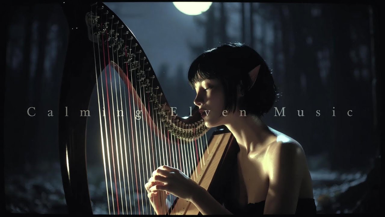 Mystical Moonlight Forest – Calming Elven Music with Harp & Flute