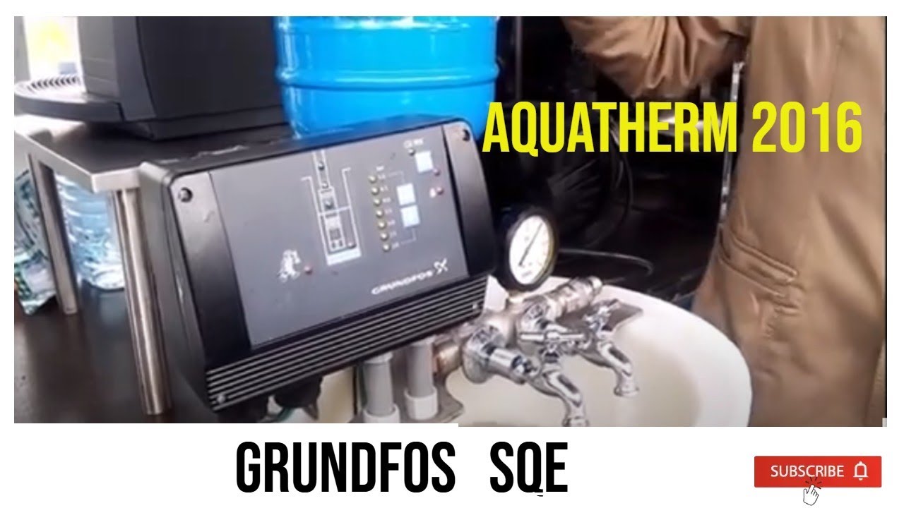 🔴Демонстрація роботи свердловинного насоса Grundfos SQE на виставці AquaTherm Kyiv 2016