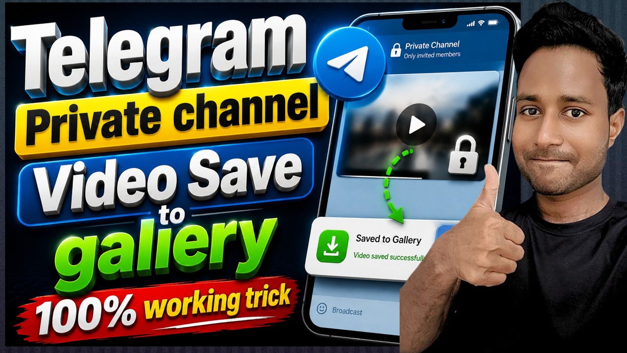 Telegram Private Channel Video Save In Gallery 🔥 100% Working tricks