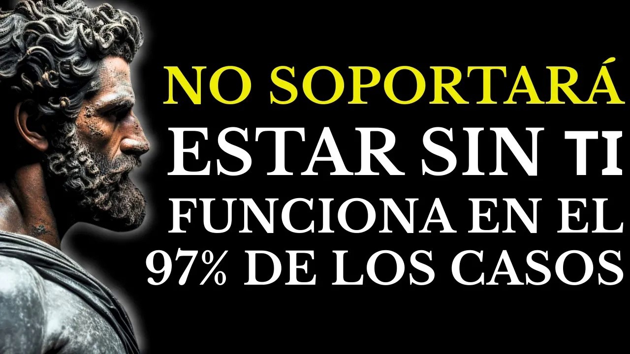 CORRERÁ A BUSCARTE DESESPERADO, RENDIDO Y SIN PODER RESISTIR ESTAR CONTIGO ESTOICISMO